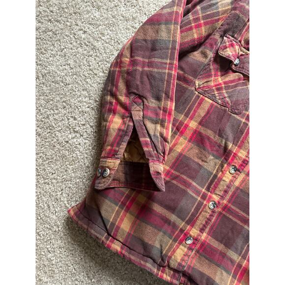 Legendary Whitetails Flannel Maplewood Plaid Hooded Zip Button Jacket Hoodie - Picture 6 of 9